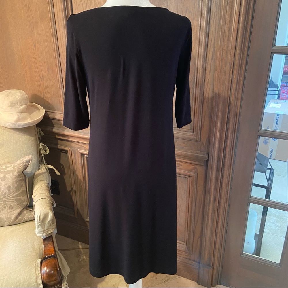 Eileen Fisher V-Neck Dress-Small - Picture 5 of 8